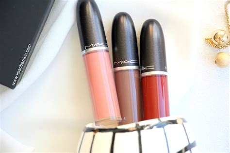 mac retro matte collection     swooning shades  details