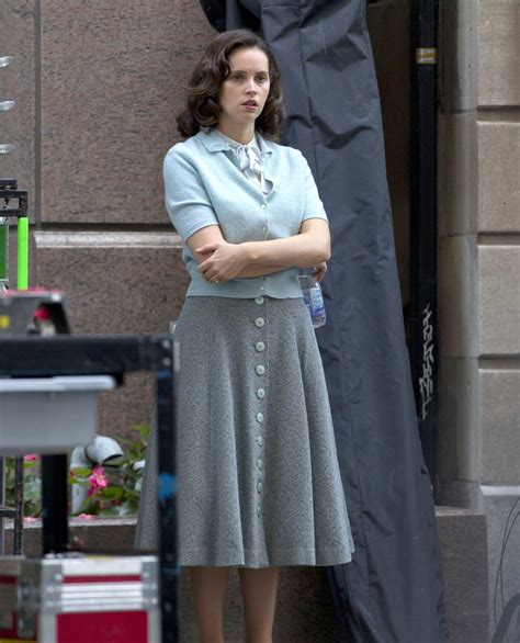 Felicity Jones On Set Of Her New Film On The Basis Of Sex