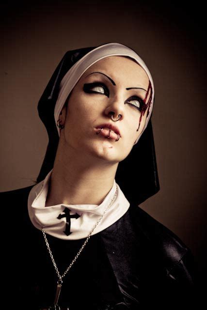 Satan S Nun Dark Beauty Septum Woman Vampire Girls