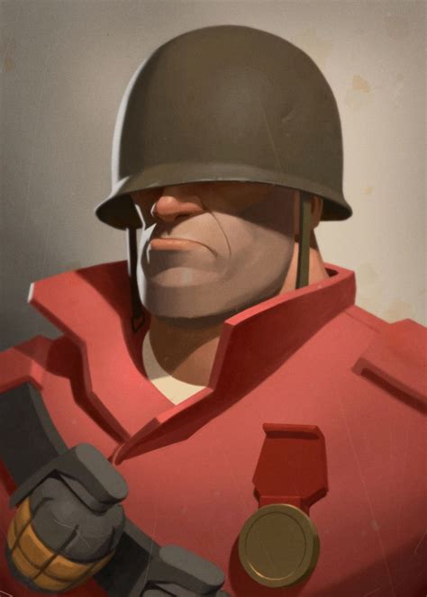 soldier poster picture metal print paint  team fortress  displate