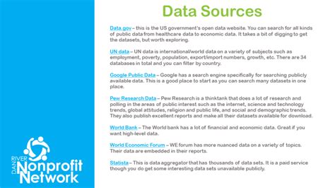 data sources  infographics research  river nonprofit network