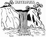 Waterval Kleurplaat Waterfalls Kleurplaten Bestcoloringpagesforkids sketch template