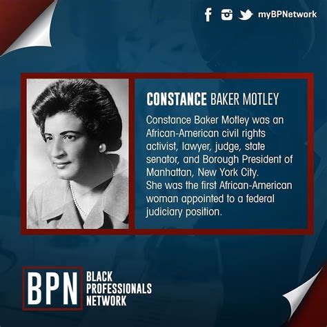 Constance Baker Motley Was An African American Civil