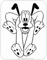 Pluto Disneyclips Coloring Pages Funstuff Running sketch template