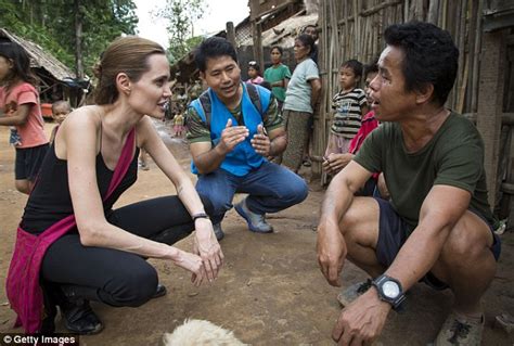 angelina jolie meets 75 year old grandmother during visit
