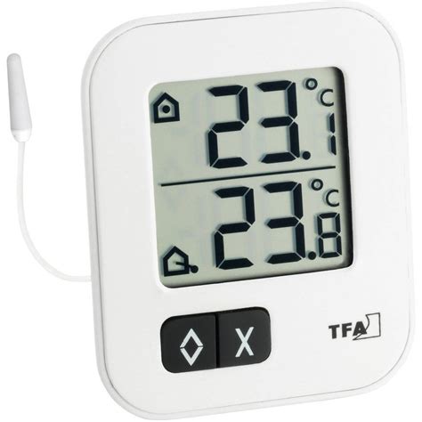 thermometer tfa  white  conradcom