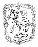 Coloring Handlettered Way Show Life Will Canvas sketch template