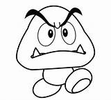 Mario Goomba Toad Pilz Yoshi Gumba Malvorlagen Kart Koopa Coloringhome Hongo Bross Malvorlage Basteln Schablonen Zeichentrick Kindern Fête Kleurplaat Toadstool sketch template