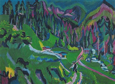 enjoy  damn fine art ernst ludwig kirchner sertig valley landscape landschaft sertigtal