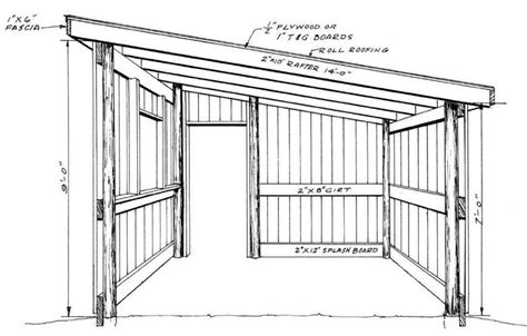 shed roof pole barn plans designs lean wood architecture plans