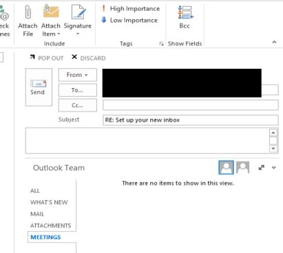 outlook  disable  inline reply feature