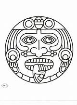 Aztec Kids Colorear Para Mayan Symbols Mexican Coloring Pages Etsy Book sketch template