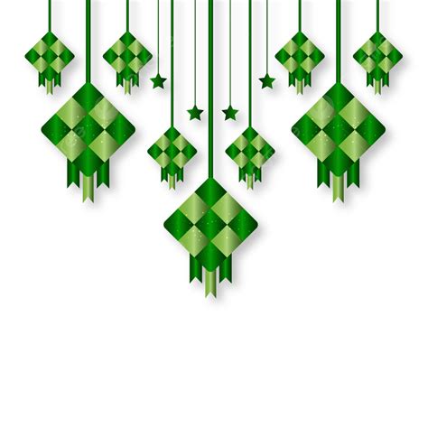 idul fitri vector hd png images ornament ketupat idul fitri vector