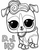 Surprise Lol Coloring K9 Dj Puppy Pages Print Topcoloringpages sketch template