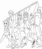 Fairy Tail Coloring Pages Anime Chibi Lucy Characters Colorings Natsu Getcolorings Print Color Getdrawings Printable sketch template