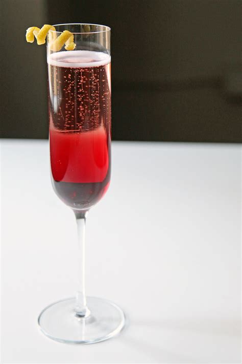 Pomegranate Champagne Cocktail Popsugar Food