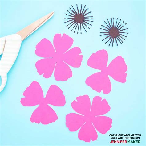 paper poppies   templates paper flower template