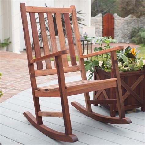 belham living richmond heavy duty outdoor wooden rocking chair outdoor rocking chairs  hayneedle