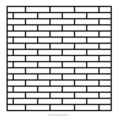 brick wall coloring page ultra coloring pages