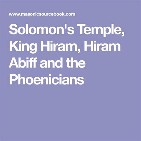 solomon s temple king hiram hiram abiff and the