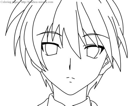 anime boy coloring pages timeless miraclecom