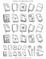 Doodles Stationery Planners Handdrawn Midori Filofax Pens Washi Journaling Shewearsmany Alene Libsts sketch template