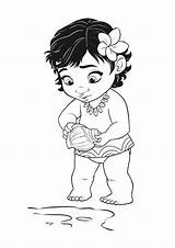 Moana Coloring sketch template