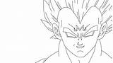 Vegeta Majin Pages Coloring Dbz Template 1080p sketch template