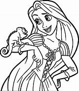 Rapunzel Putri Mewarnai Tangled Yuk Warnai sketch template