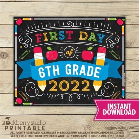 day   grade sign instant   day  sixth grade