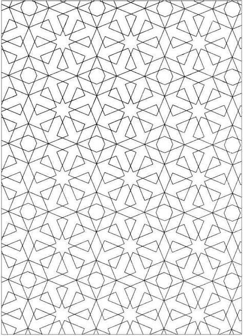 islamic mosaic coloring pages  mosaic coloring pages