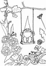 Gnome Coloring Pages David Garden Gnomes Kids Printable Adults Adult Colouring Color Sheets Fairies Print Rocks Fairy Printables Dinokids Flower sketch template