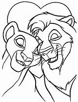 Coloring Pages Kiara Kovu Lion King Library sketch template