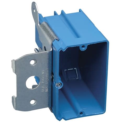 carlon  gang blue plastic  work standard adjustable wall electrical box   electrical
