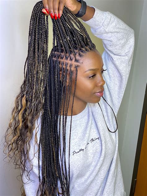 small goddess knotless braids african braids hairstyles african hair