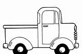 Truck Little Blue Coloring sketch template