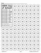 School 100th Worksheet Printable Dot 100 Days Worksheets Do Kindergarten Activities Printables Color Board Math 100s Visit Choose Number Supplyme sketch template