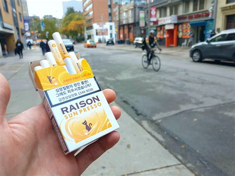 smoke     orange flavored cigarettes raison