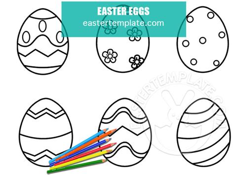 printable easter eggs easter template