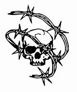 Wire Skull Barbed Clipart Heart Barb Drawing Fence Clip Transparent Holocaust Tattoo Drawings Skulls Sketch Cool Template Coloring Pages Webstockreview sketch template