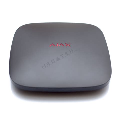ajax hub   black wireless intelligent security system control panel megateheu