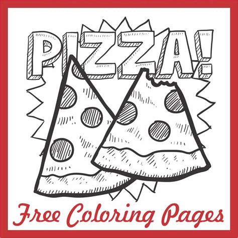 pizza coloring pages  printables  pizza calc