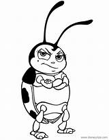 Coloring Life Bug Francis Pages Disneyclips Crossed Arms Standing sketch template