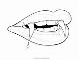 Vampire Coloring Pages Halloween Sketch Fangs Drawings Diaries Sketchite Templates sketch template