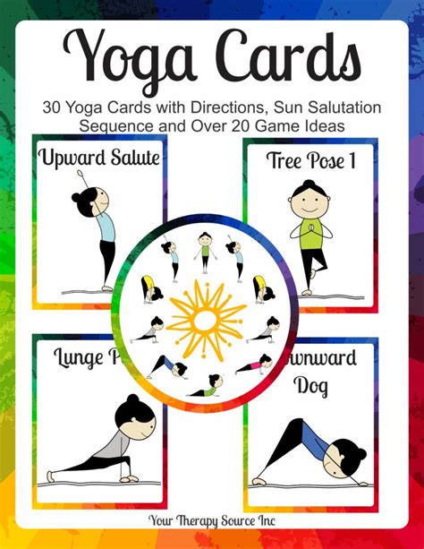 yoga cards  game ideas  therapy source