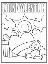Valentijn Kleurplaten Kleurplaat Valentijnsdag sketch template