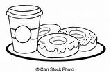 Donut Coloring Sheet Getcolorings Pages sketch template