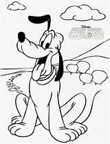 Pluto Coloring Pages Disney Printable Mickey Mouse Kids Dog Smile Color Print Drawing Big Outline Baby Characters Planet Getdrawings Drawings sketch template