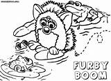 Coloring Furby Frogs Xcolorings sketch template