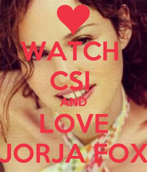 Watch Csi And Love Jorja Fox Keep Calm And Carry On